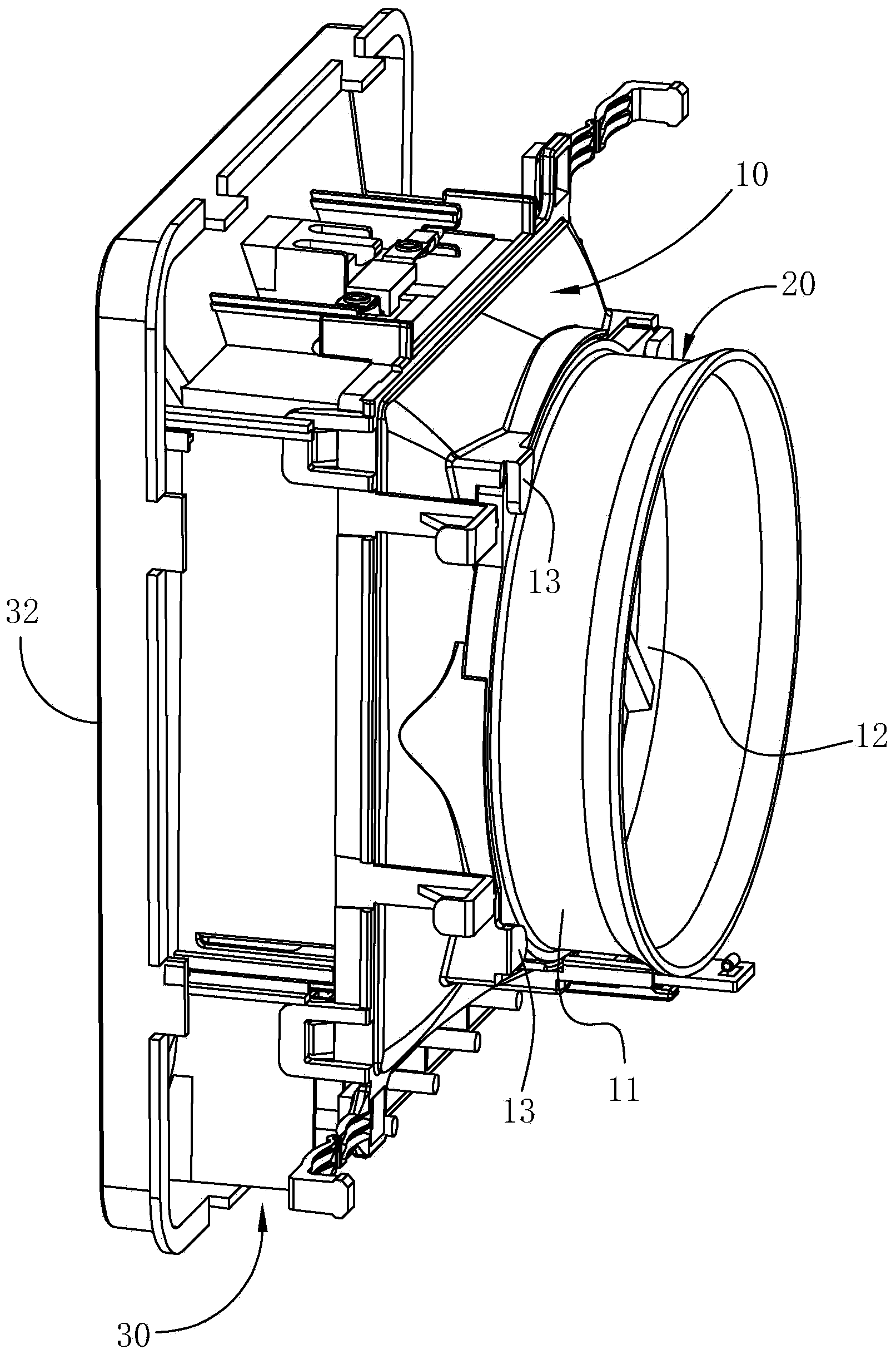 Warm air blower core assembly having variable power