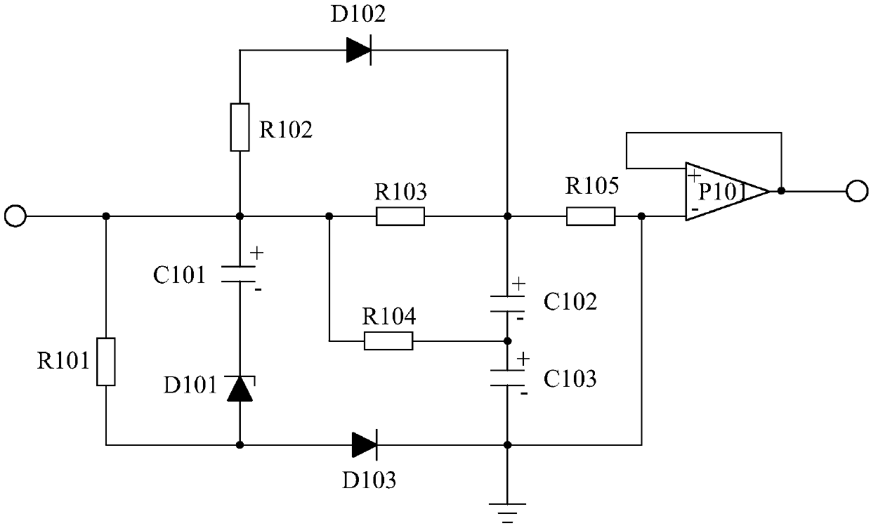 Voltage buffer power supply based on surge protection