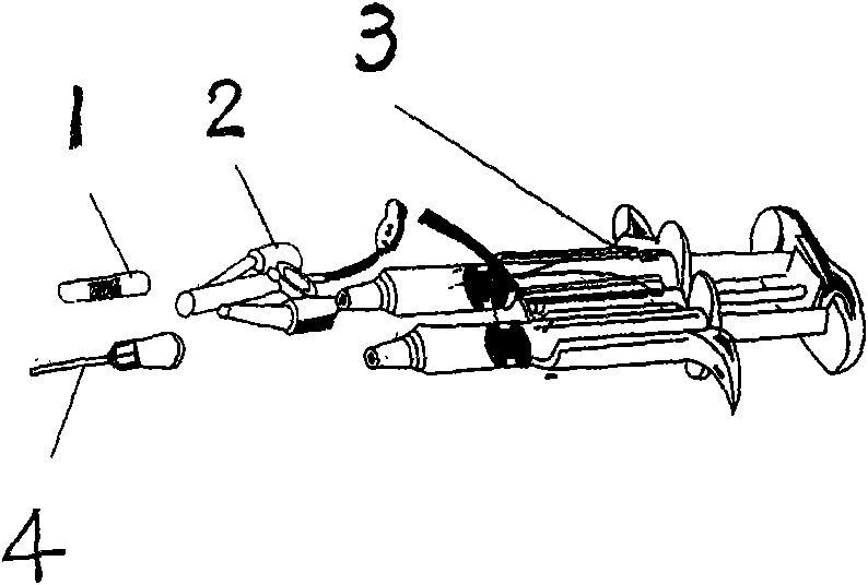 Application of biomedical fibrin glue serving as medicament for treating lacrimal duct obstruction diseases