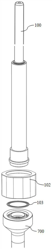 Nuclear power plant reactor control rod driving mechanism