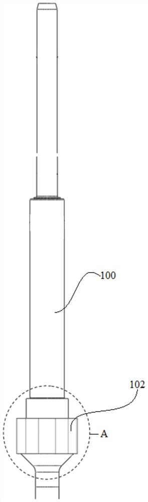 Nuclear power plant reactor control rod driving mechanism