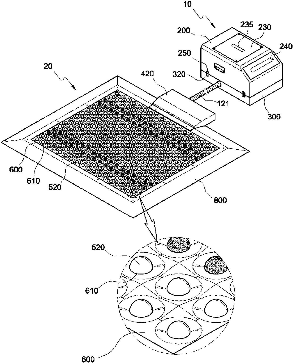 Pad shoe dust removal device