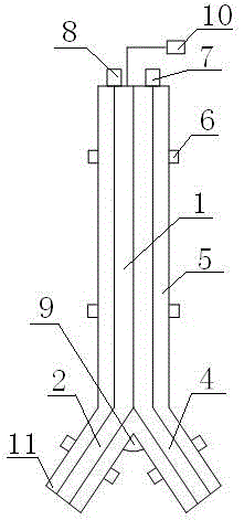 A double-lumen endotracheal tube with accurate positioning for anesthesia