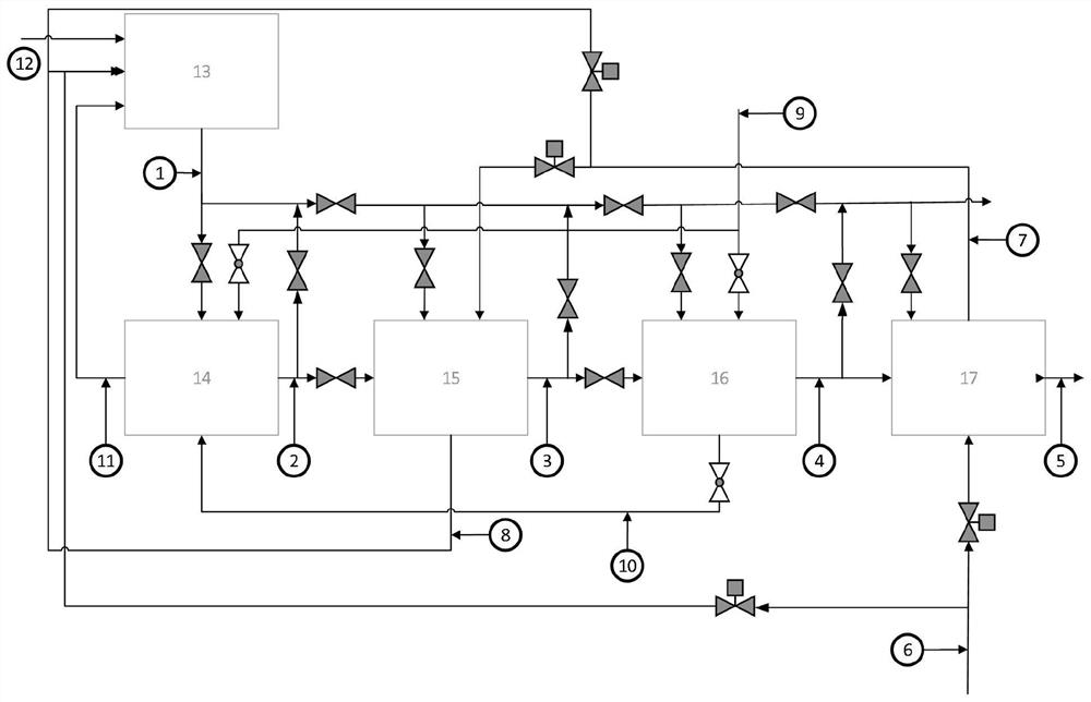 A cross-arrangement method of gas-fired boiler flue gas latent heat recovery device