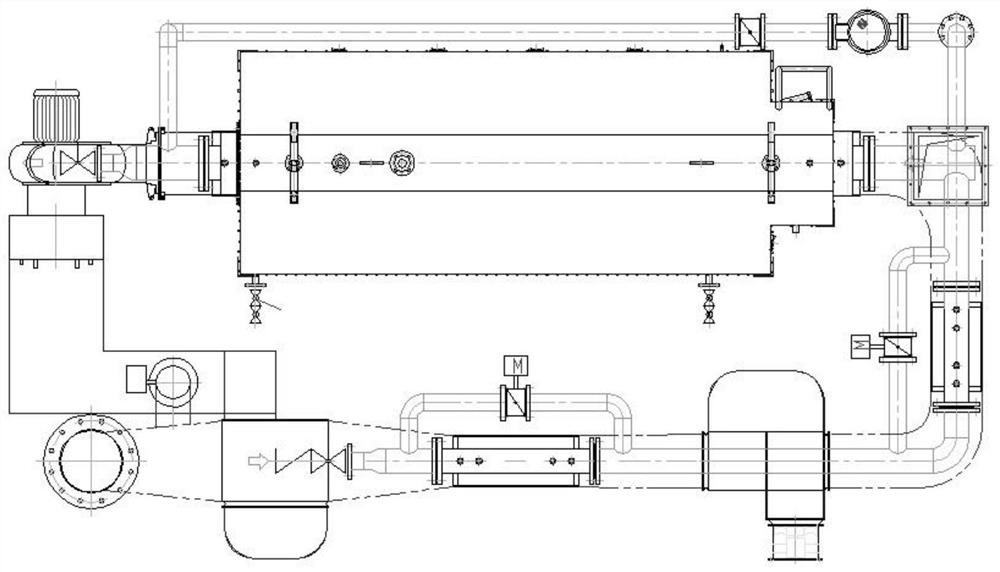 A cross-arrangement method of gas-fired boiler flue gas latent heat recovery device