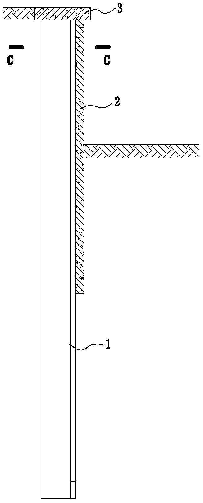 Cantilever supporting structure combining sheet pile and T-shaped thin-wall pile