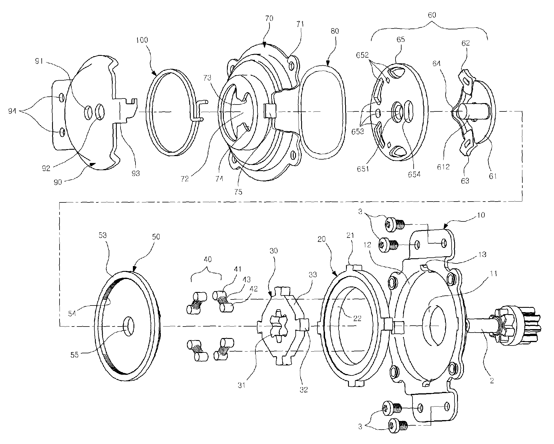 Pumping device and height adjuster for vehicle seat