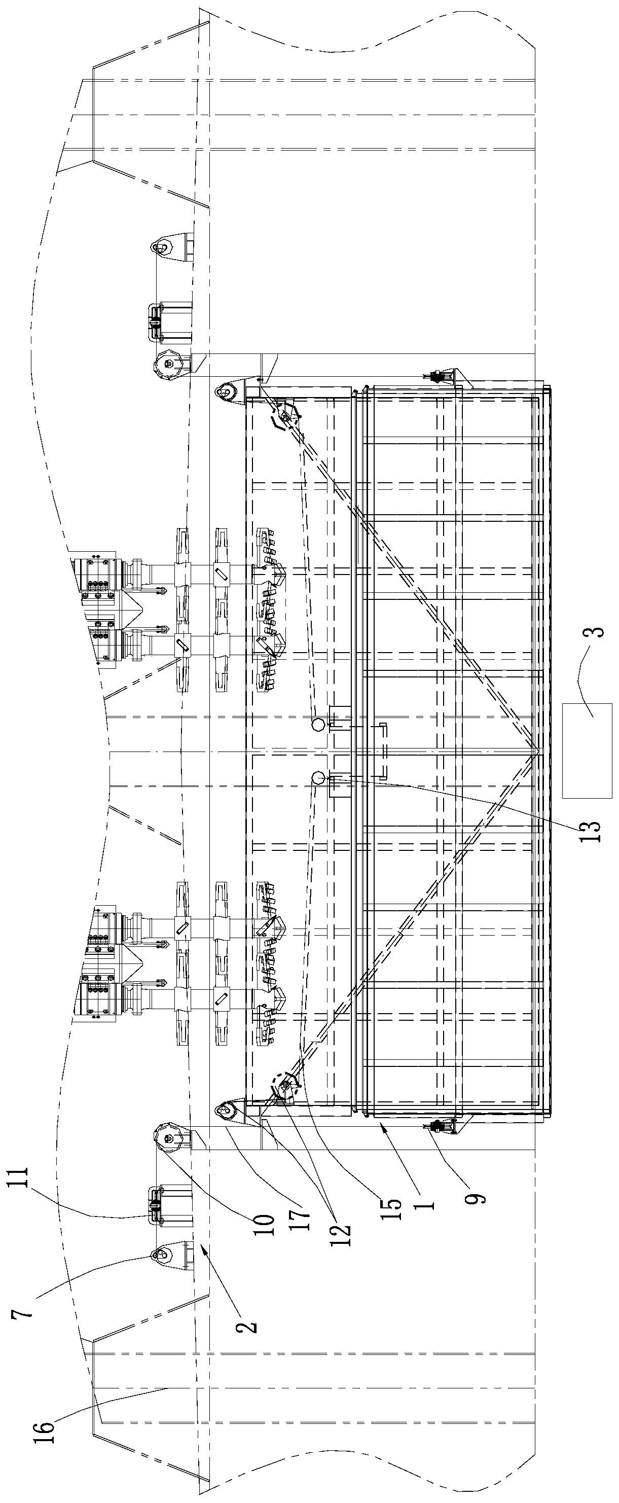 Antifouling device for deep mixing ship processor