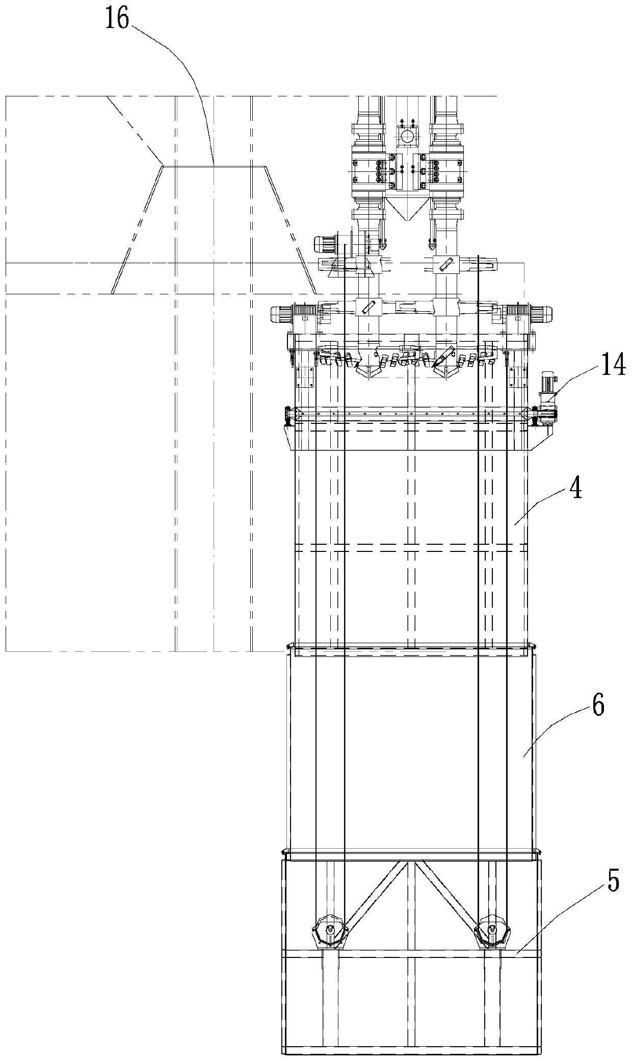 Antifouling device for deep mixing ship processor