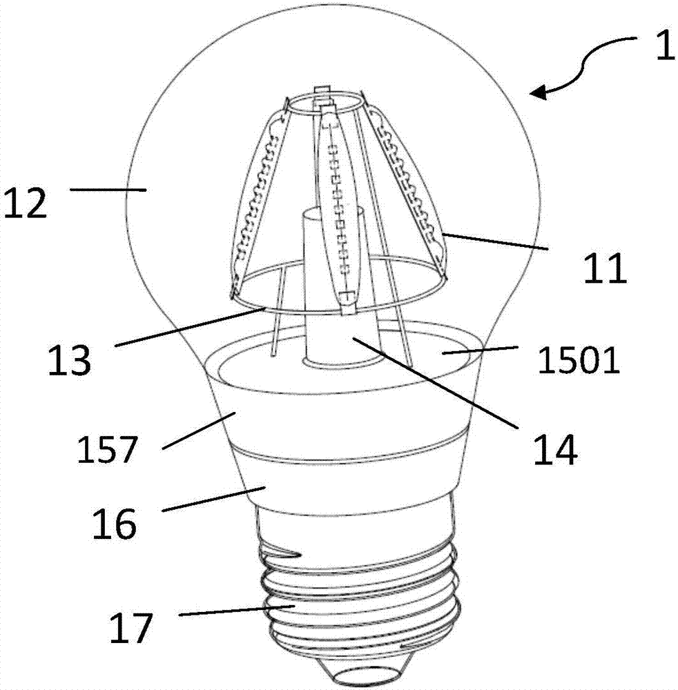 LED filament, manufacturing method of LED filament, and LED bulb equipped with filament
