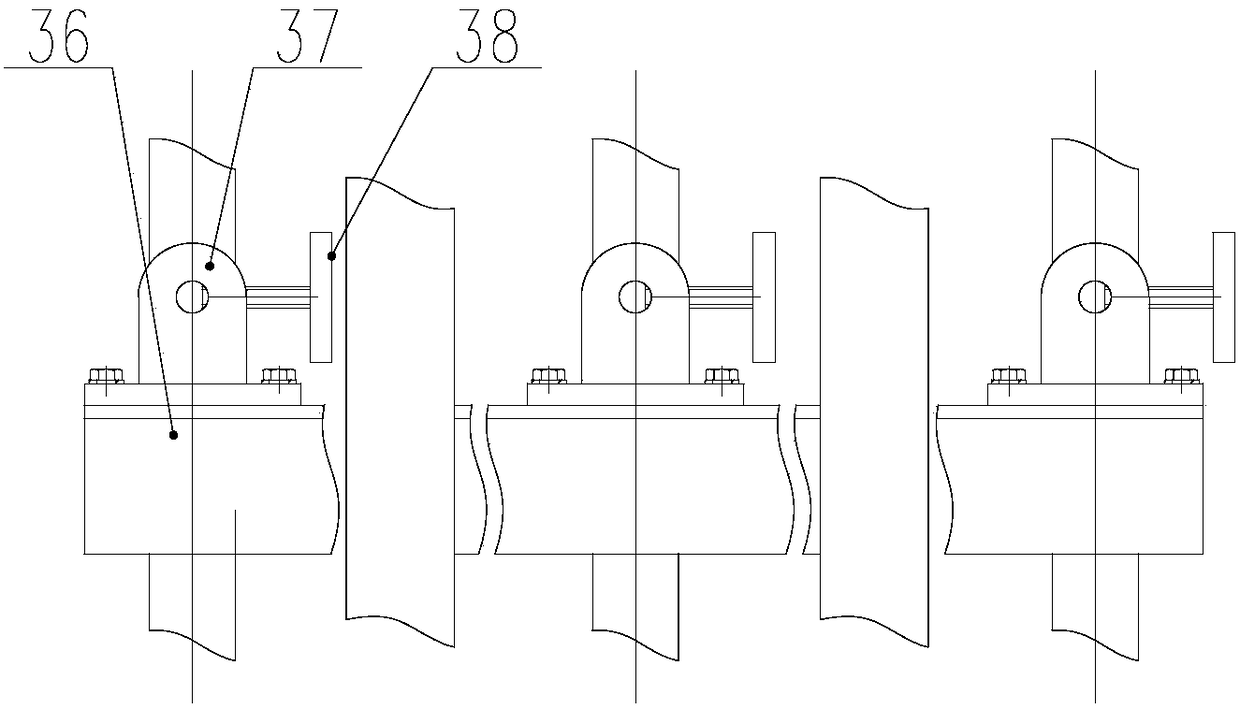 A planar rigid frame loading experimental device