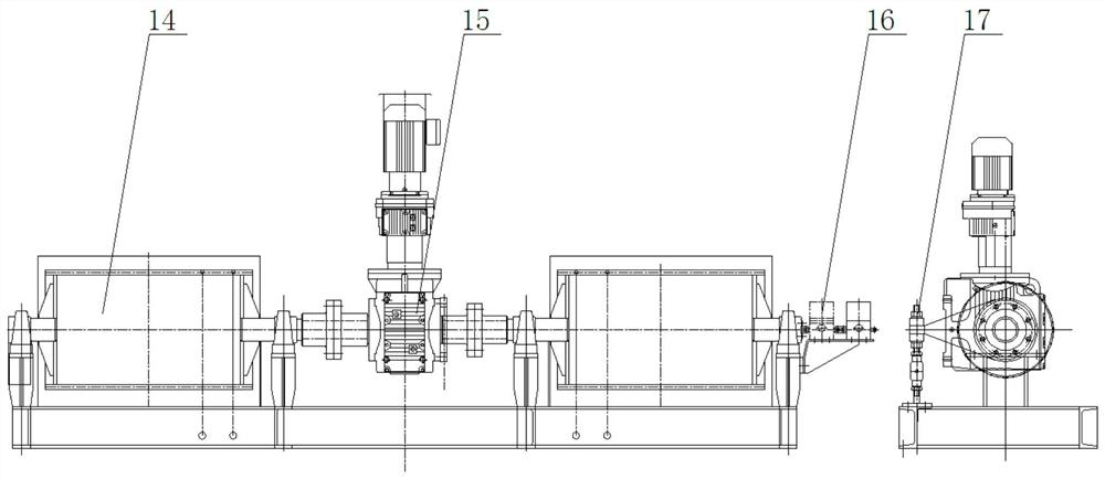Automatic flushing device for inclined pipe of horizontal flow sedimentation tank
