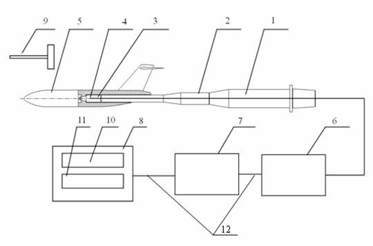 Device and method for conventional balance to measure natural frequency of cantilever supported model in wind tunnel
