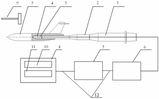 Device and method for conventional balance to measure natural frequency of cantilever supported model in wind tunnel