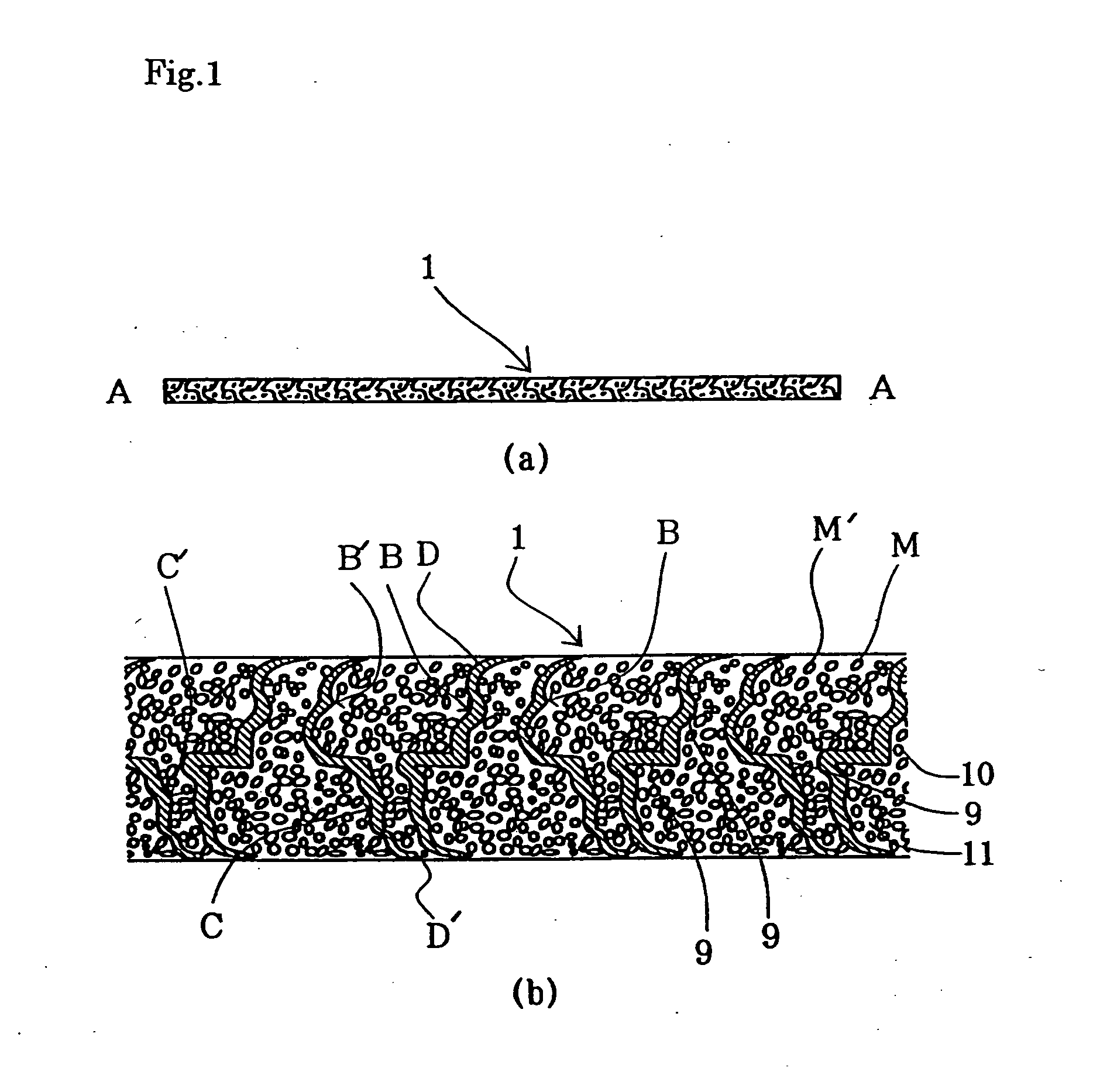 Non-sintered type thin electrode for battery, battery using same and process for same