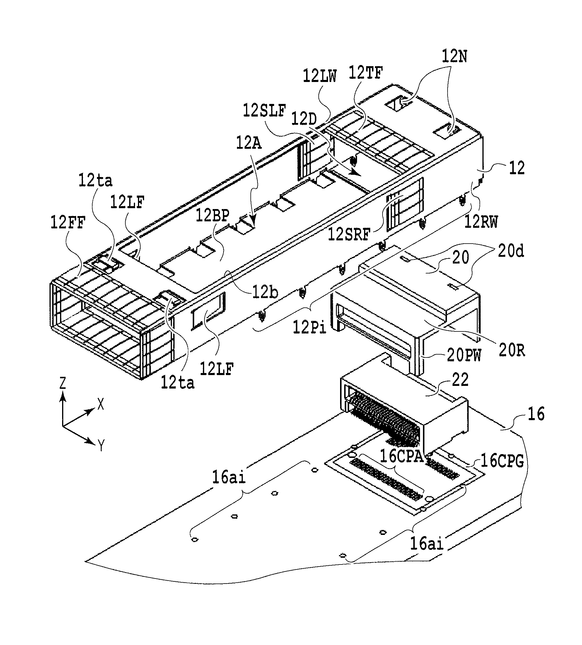 Receptacle cage, receptacle assembly, and transceiver module assembly