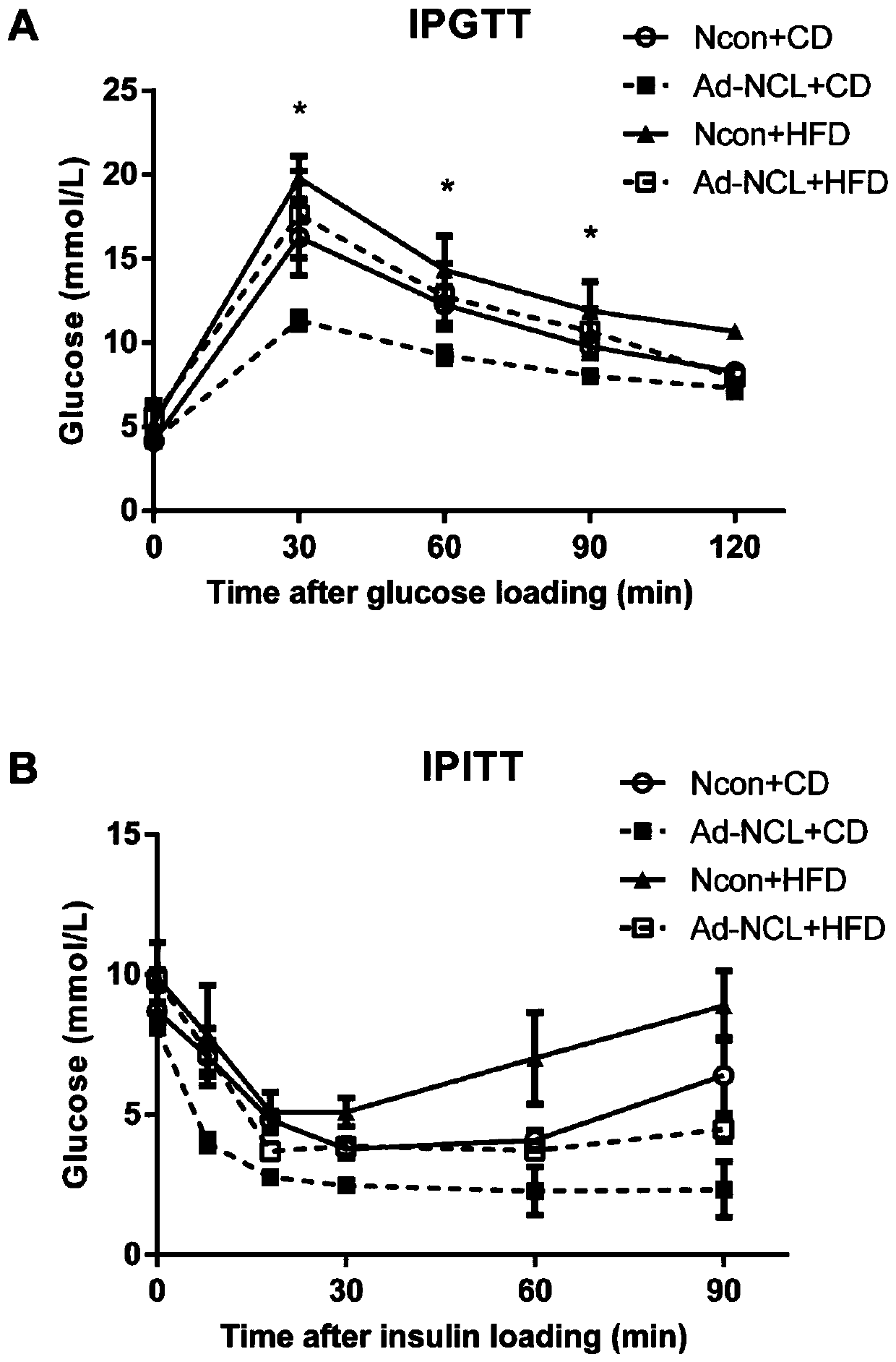 Application of nucleolin in preparation of drugs for improving glucose metabolism disorders