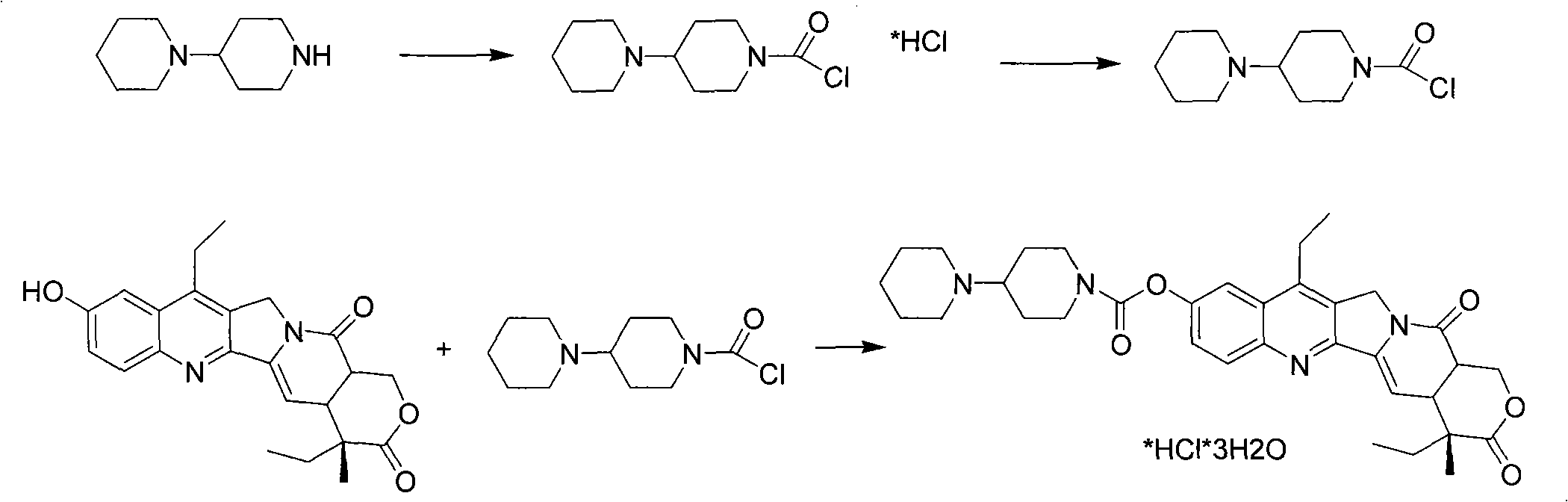 Method for producing irinotecan