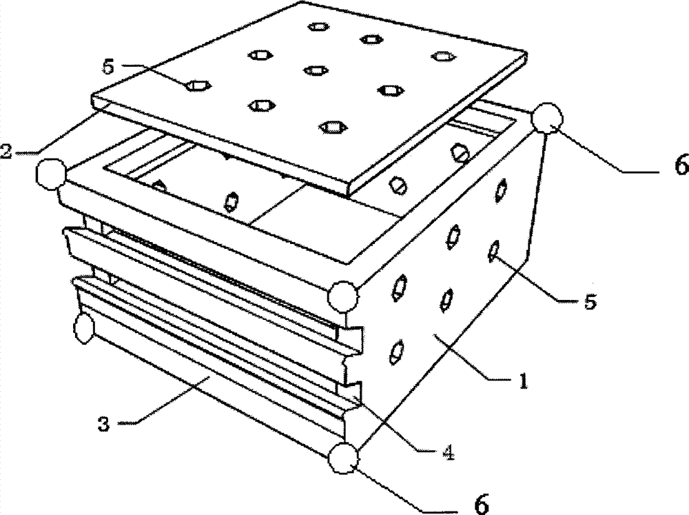 Vegetation type cement building block prefabricating and using method for water bank economic protection