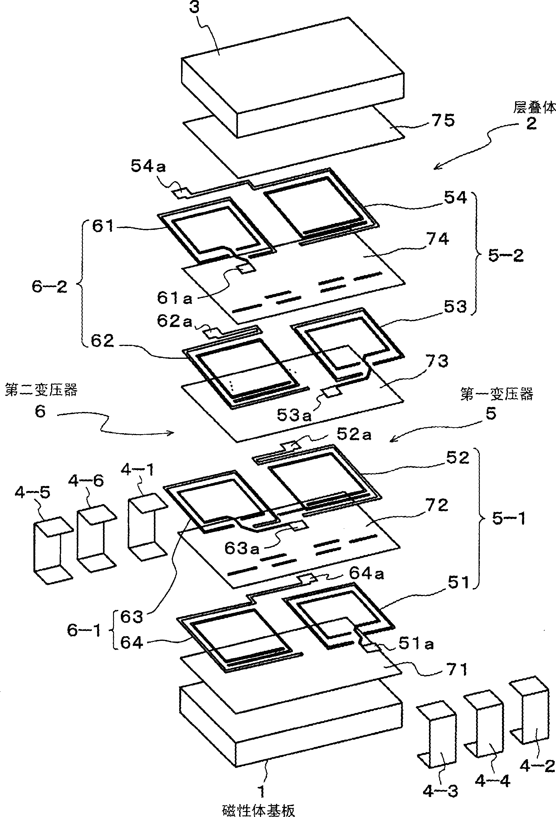 Layered type balloon transformer