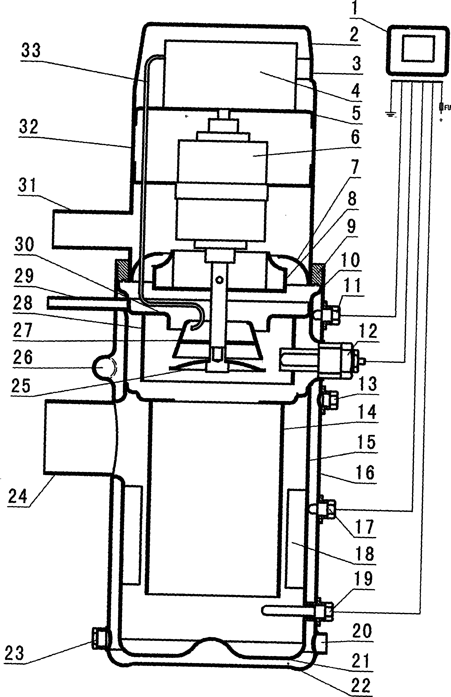 Low-temperature heating device for an engine