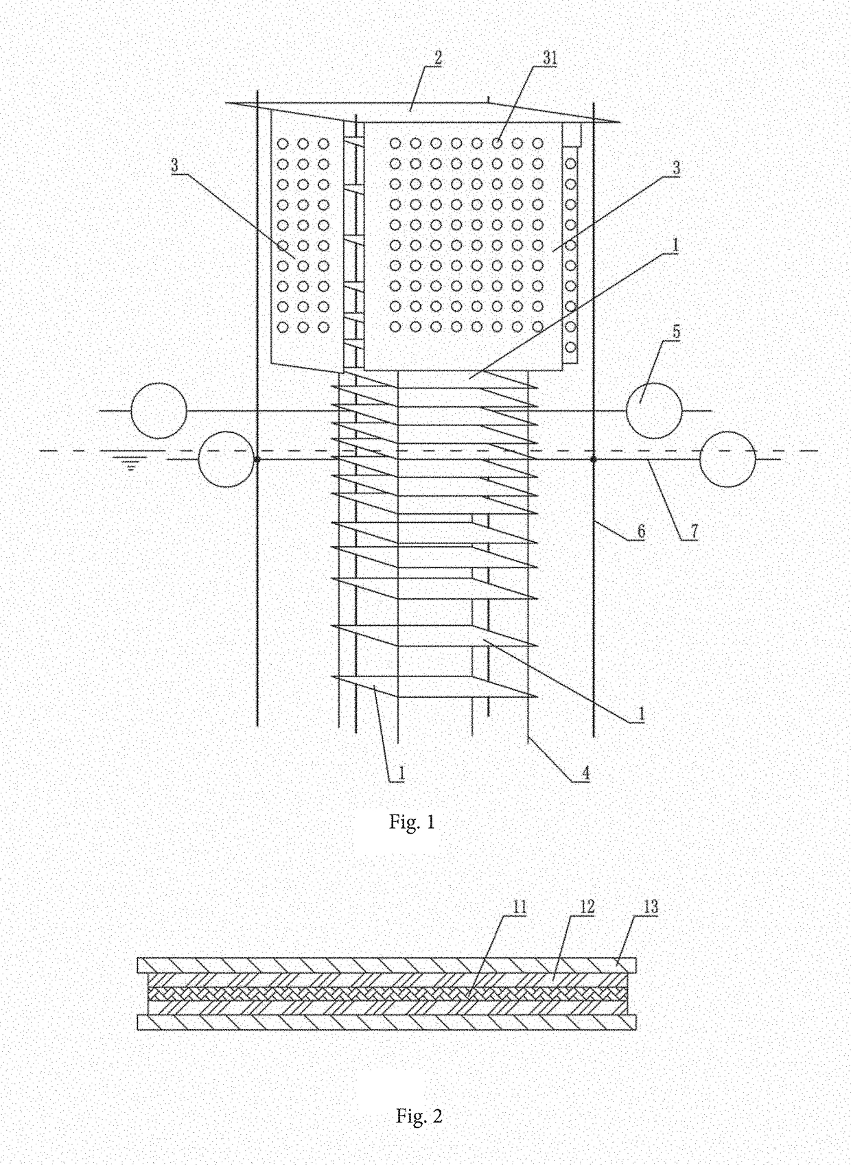 Air-water interface flux detection method