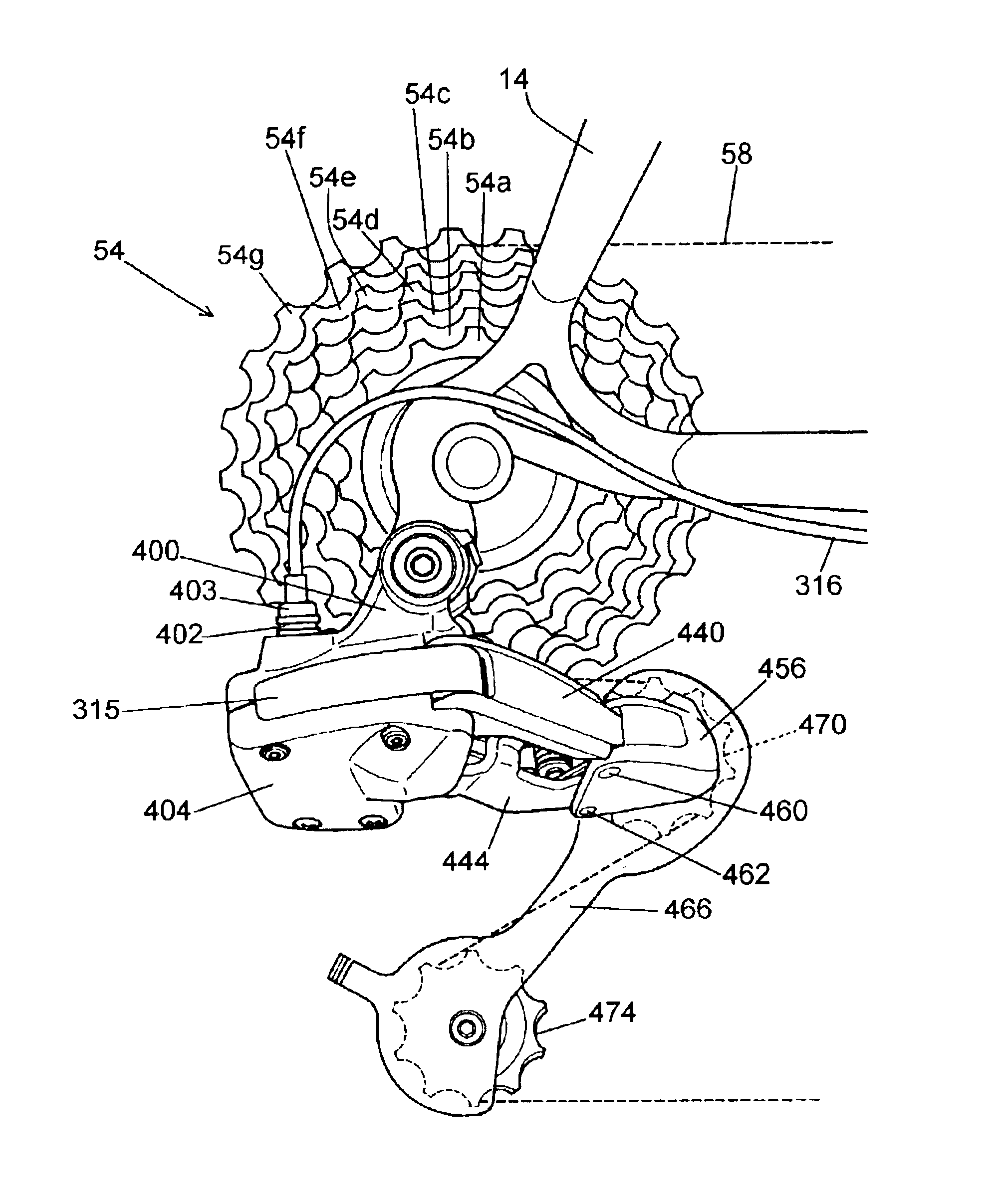 Combined analog and digital derailleur position processing apparatus