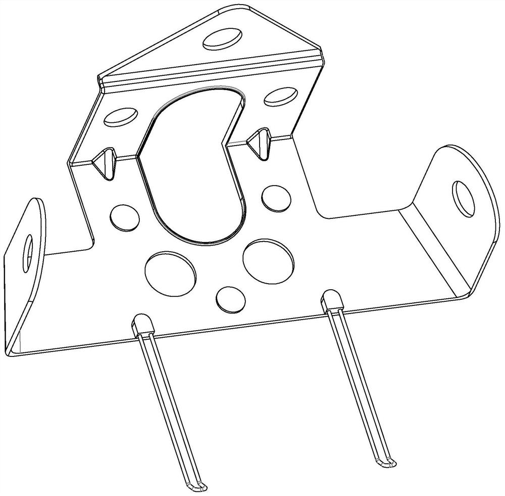 A tail light bracket and its processing technology