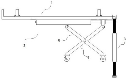 A support device suitable for scaffolding