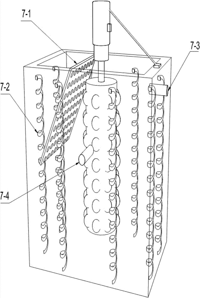 A device for treating regional lake sewage by combined adsorption and heating method and its removal method