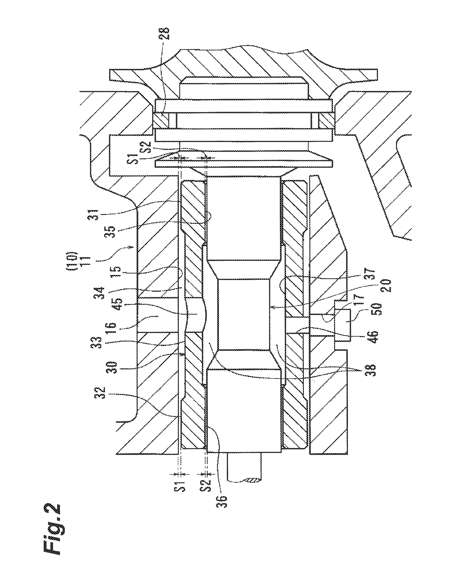 Bearing structure of turbocharger