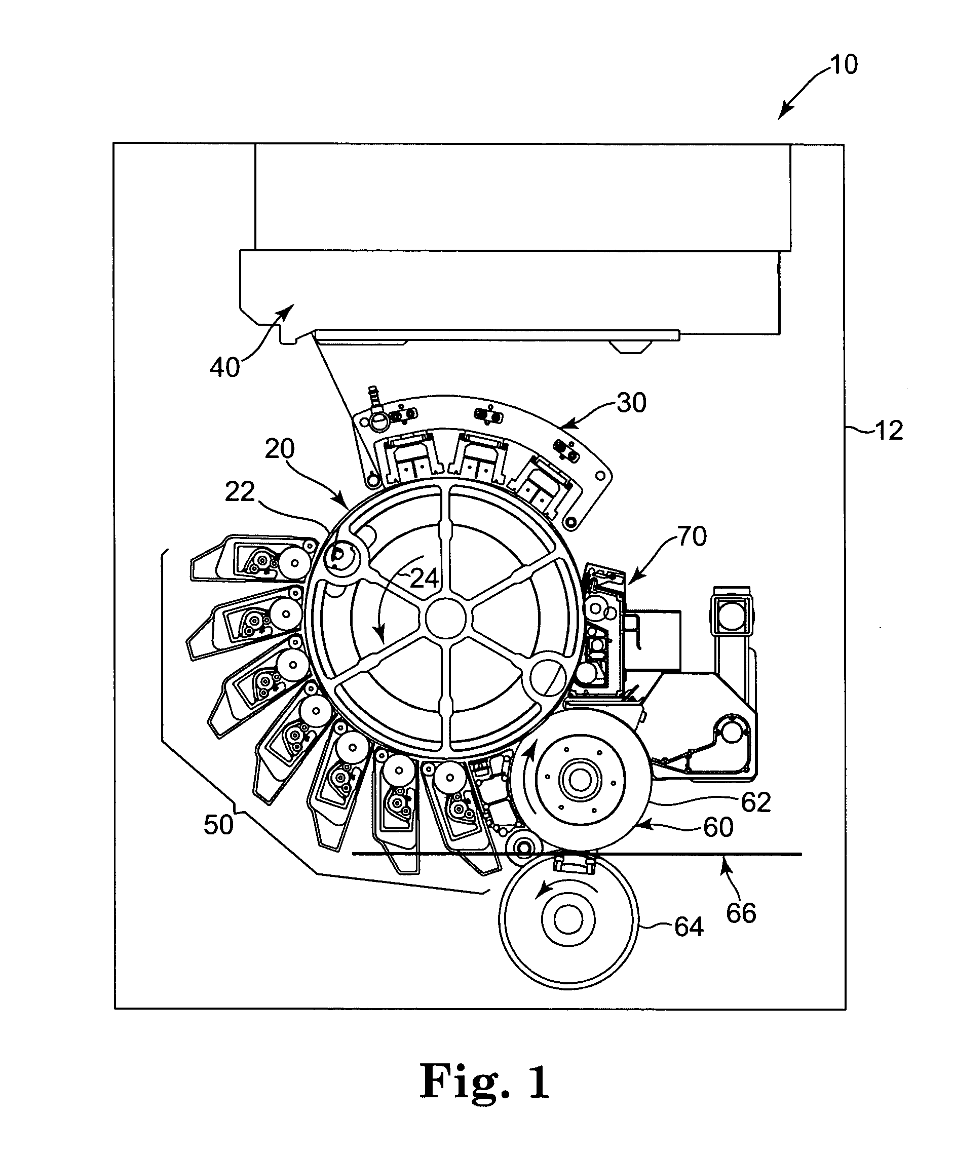 Apparatus and method for cleaning an image transfer device