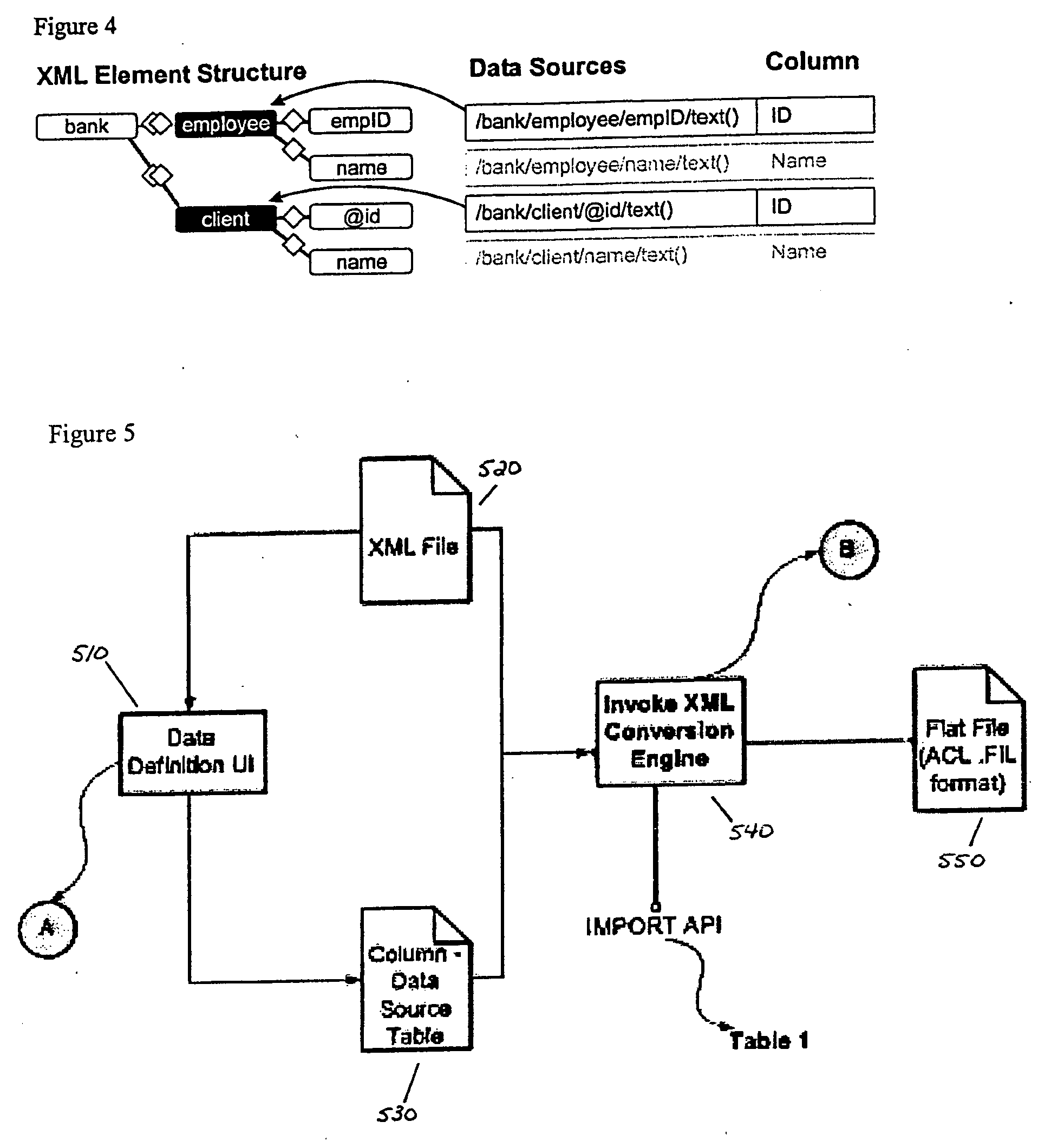 Method and apparatus for processing XML tagged data