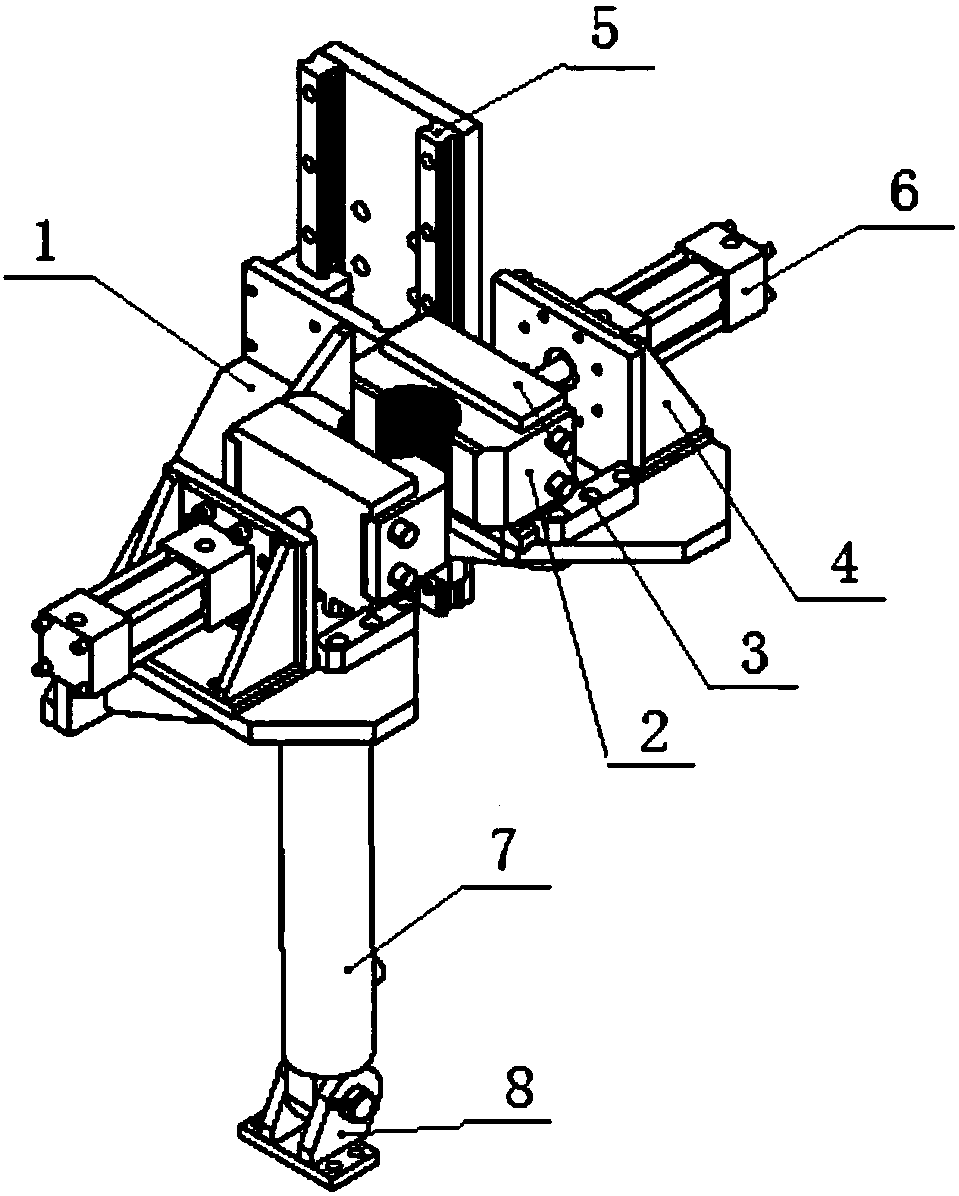 Straightening clamping conveying device