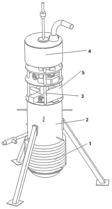 A multi-stage eddy current electromagnetic ultrafine dust flue gas processor for methanol cracking reaction