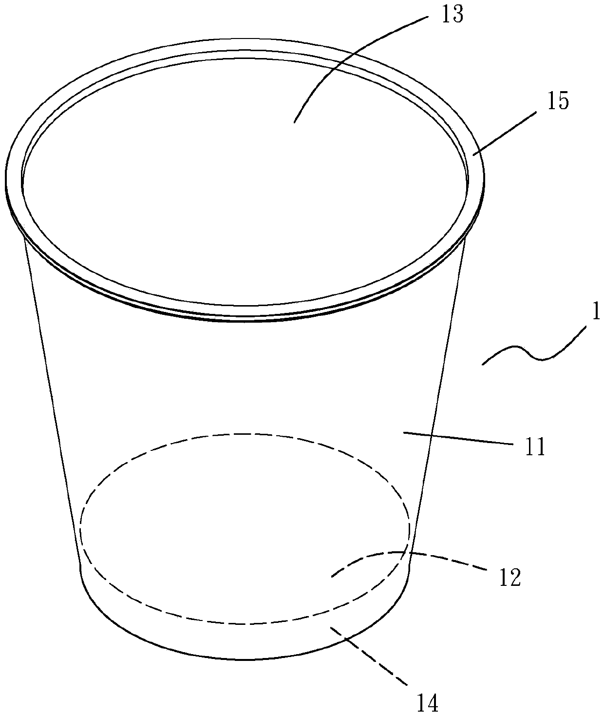 Anti-scalding paper-plastic container