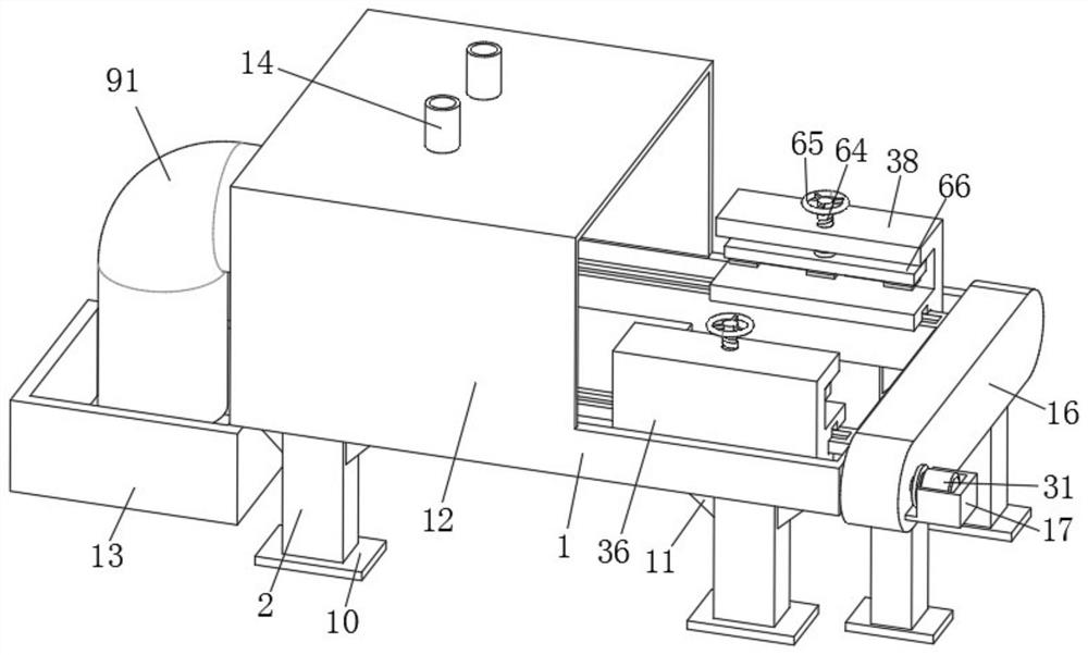 Convenient-to-operate paint spraying mechanism for production of anti-theft door