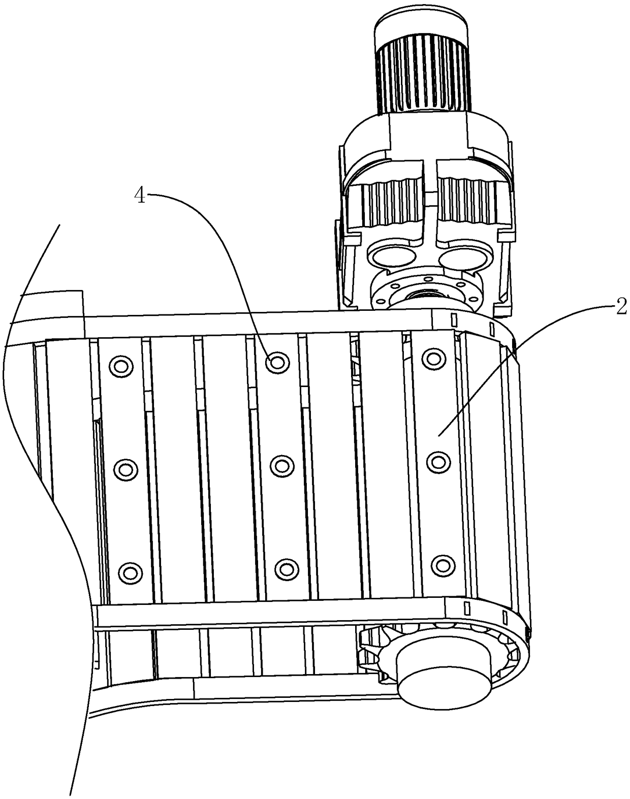 Feeding device used for cold header