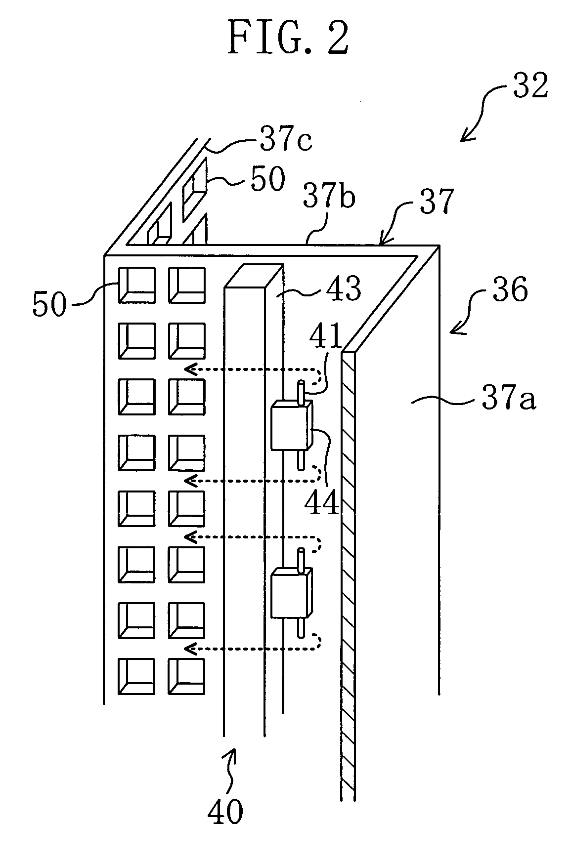 Gas treating device