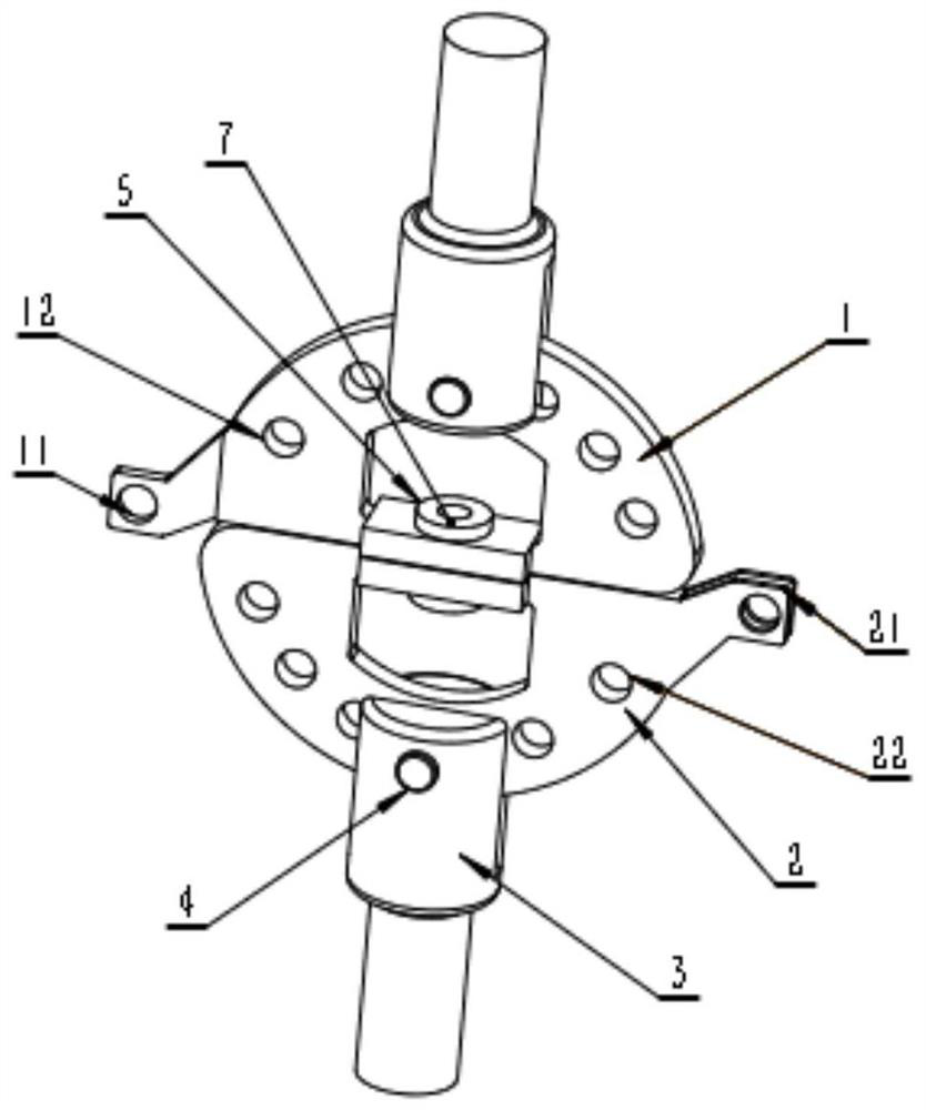 Fatigue test device for simulating bolt connection opening and closing effect