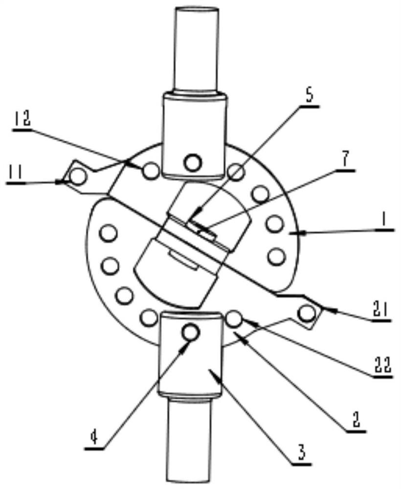 Fatigue test device for simulating bolt connection opening and closing effect