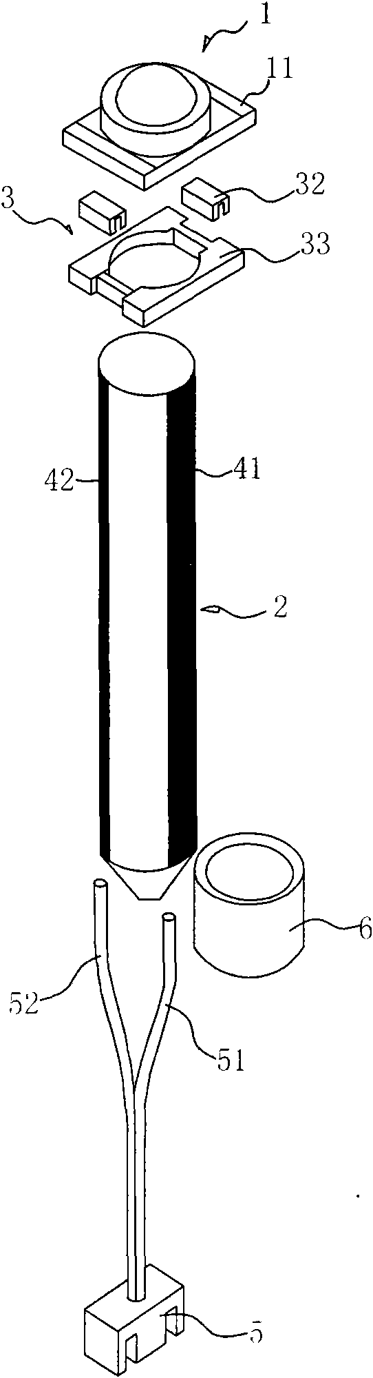 LED heat radiating device