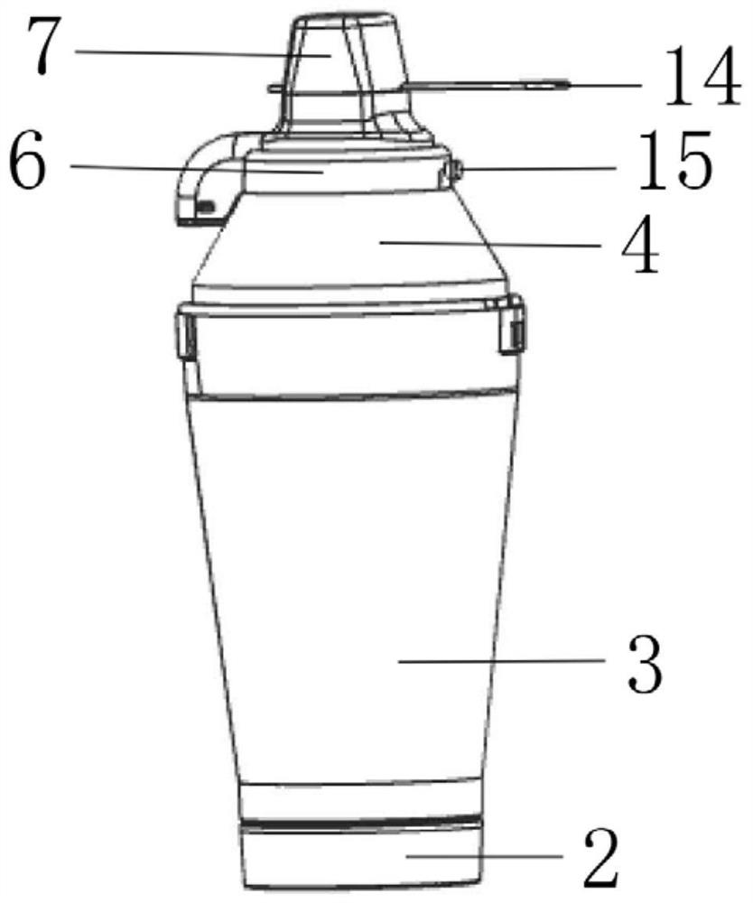 Mist storage tank and inhalation device