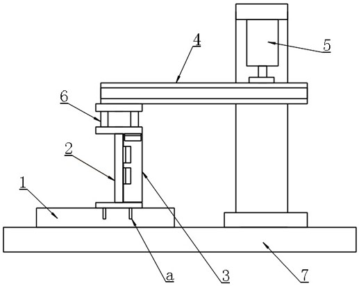 Steel-concrete composite beam connecting key drawing and bending performance test method and test equipment thereof