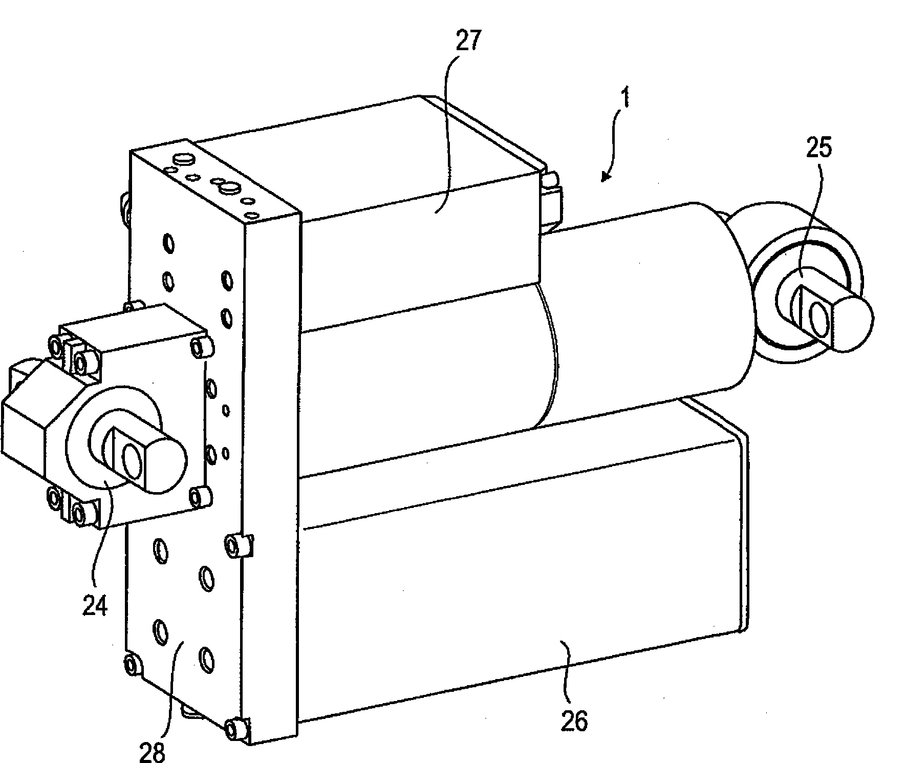 Active hydraulic damper and hydraulic actuator