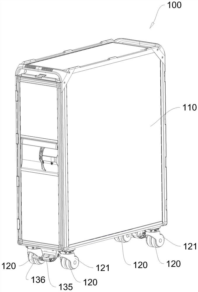 Brake mechanism and cart used on vehicle