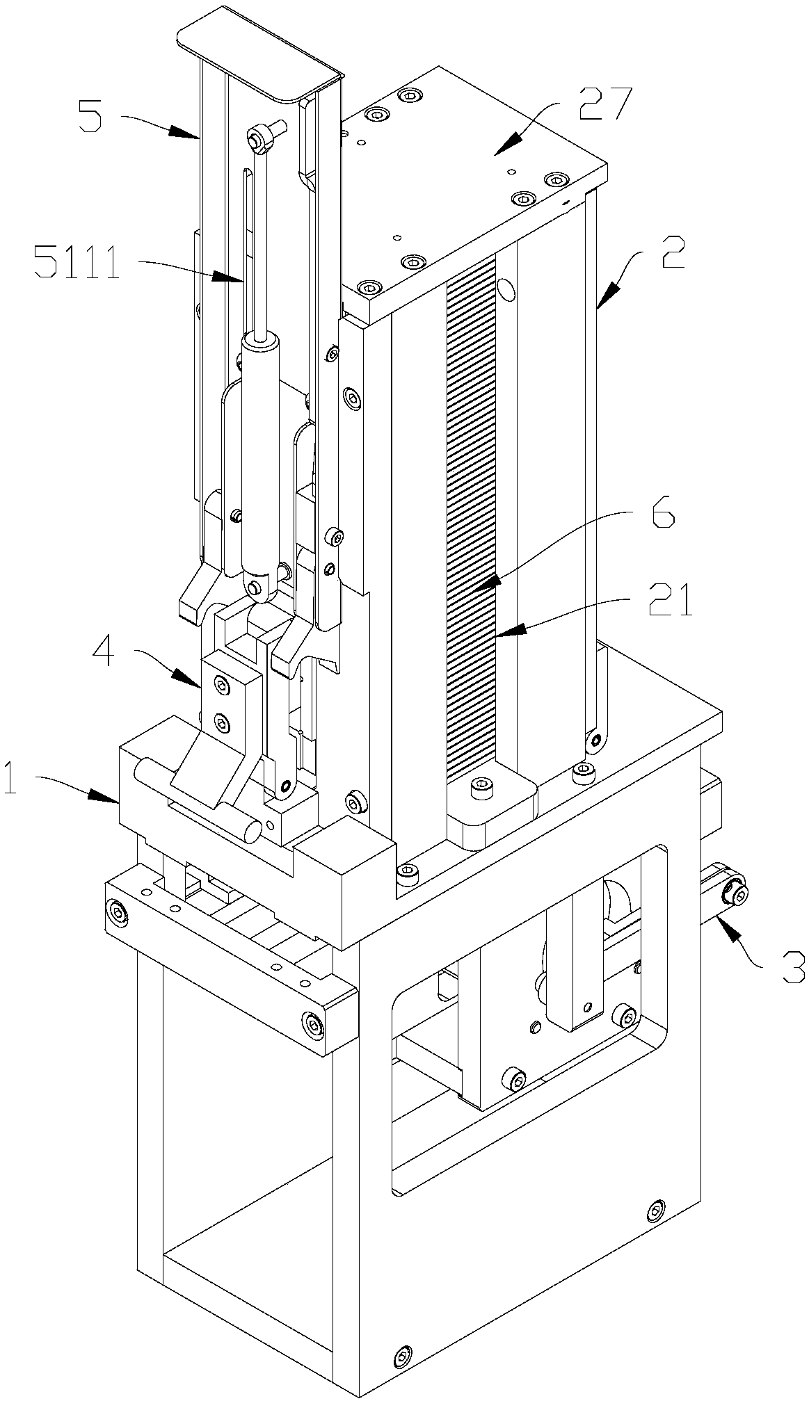 Card issuing device and automatic weighting card pressing mechanism thereof