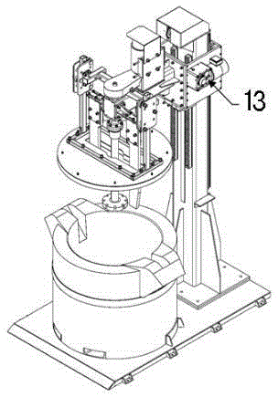 Lifting aluminum water degassing refiner driven by gears