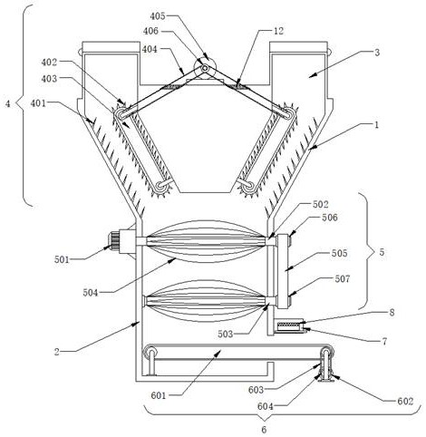 Cotton blending machine for flax spinning processing