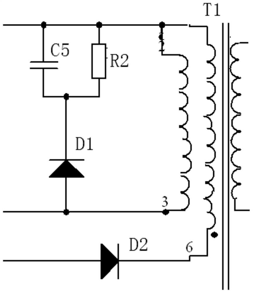 Single-ended flyback power supply